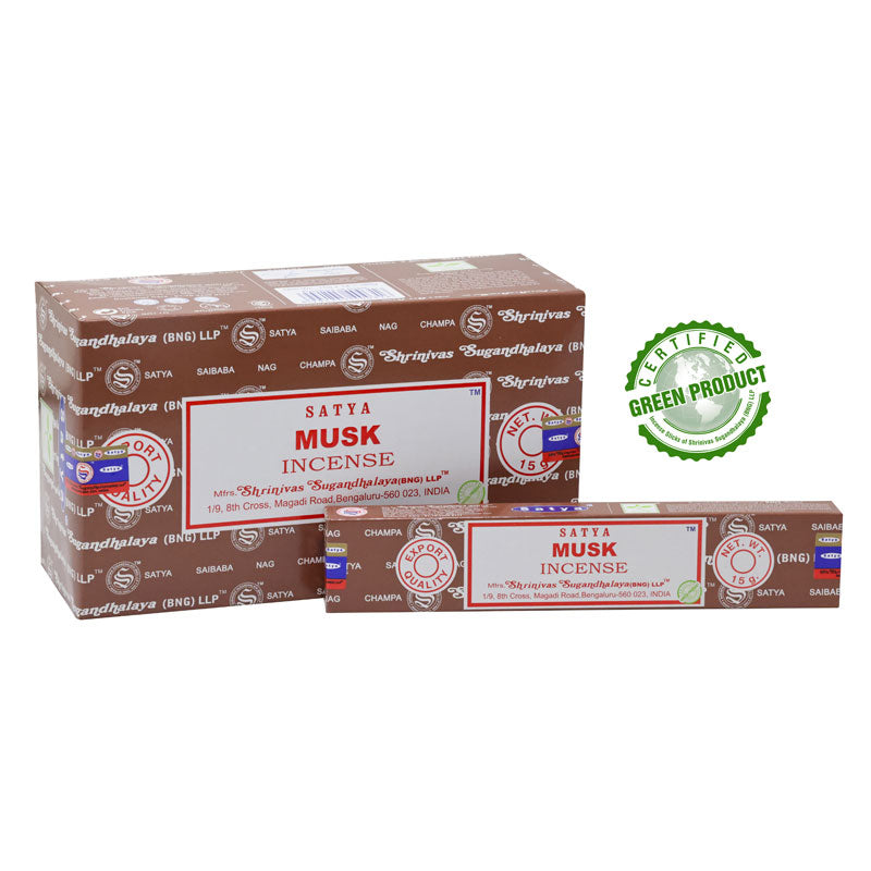 Hand rolled incense sticks // Satya // musk
