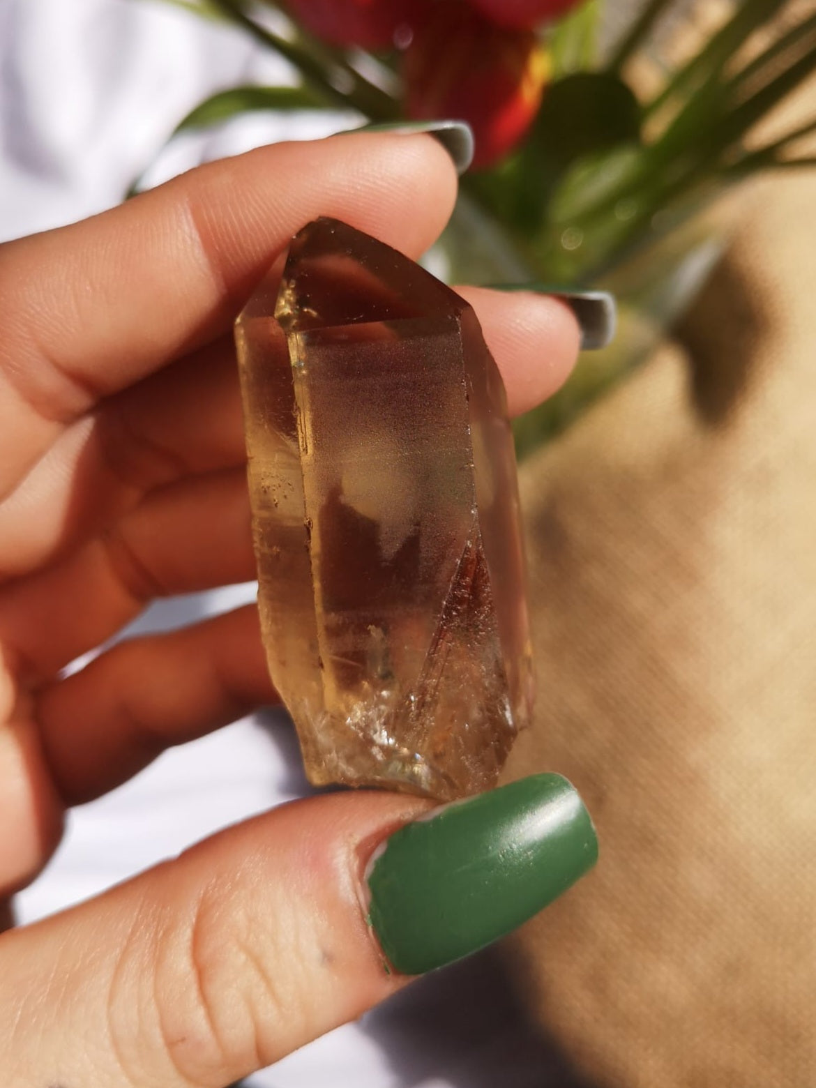 Natural citrine from Sicily, solar plexus chakra