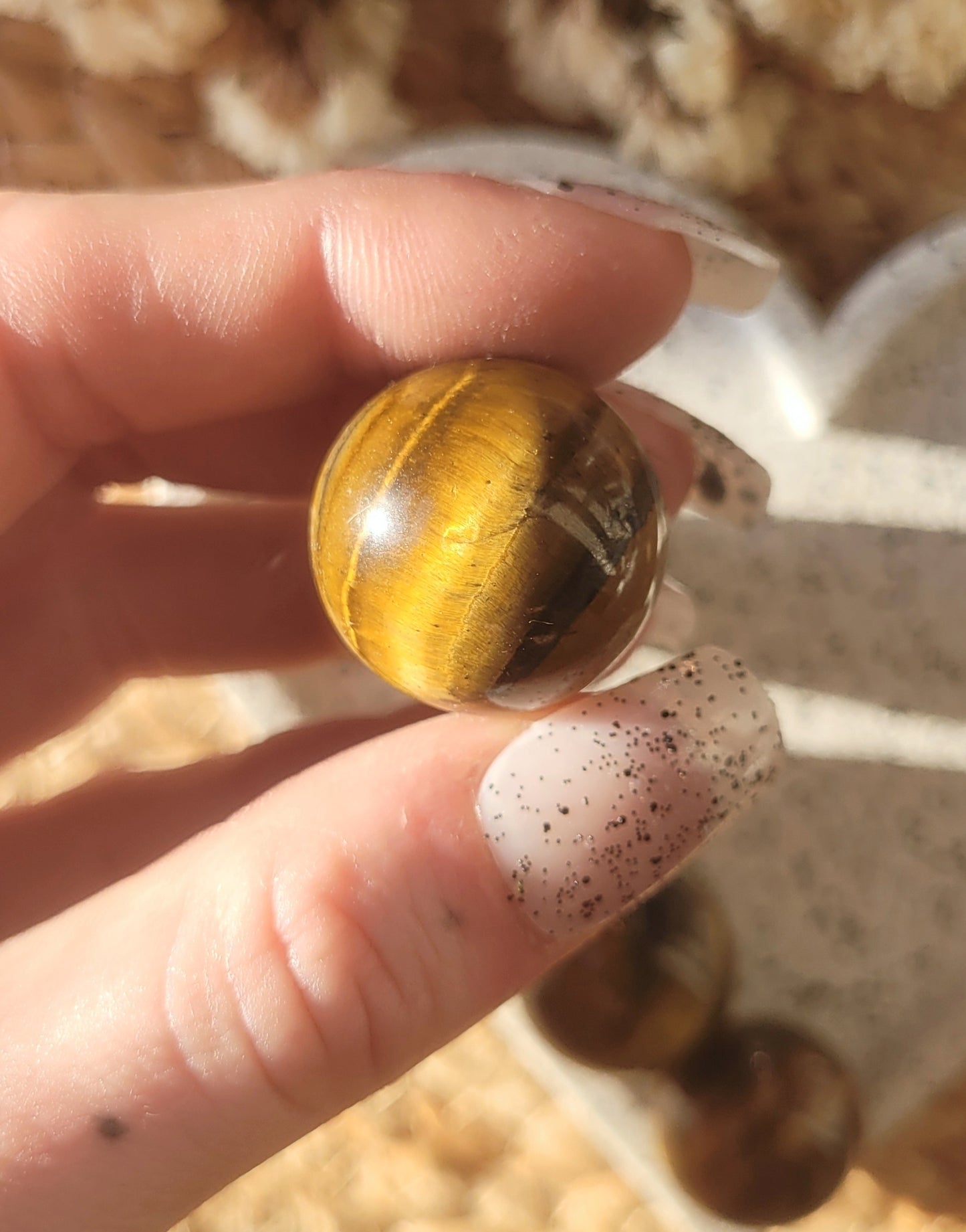 Tigers eye mini sphere x1 intuitively picked