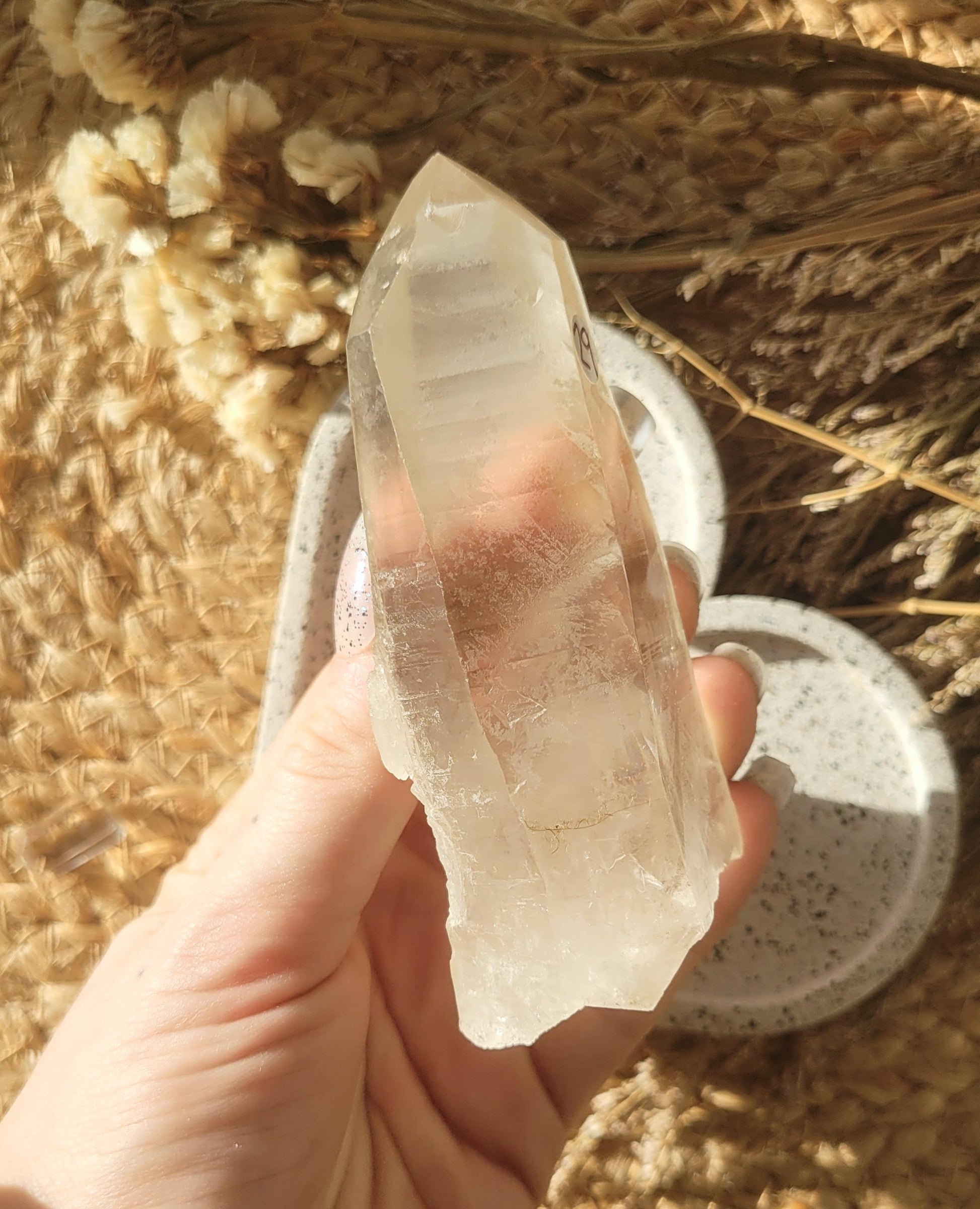 natural lemurian seed quartz  //  Minas Gerais // Brazil // Lemurian Quartz crystal // crystal point // healing crystals //
