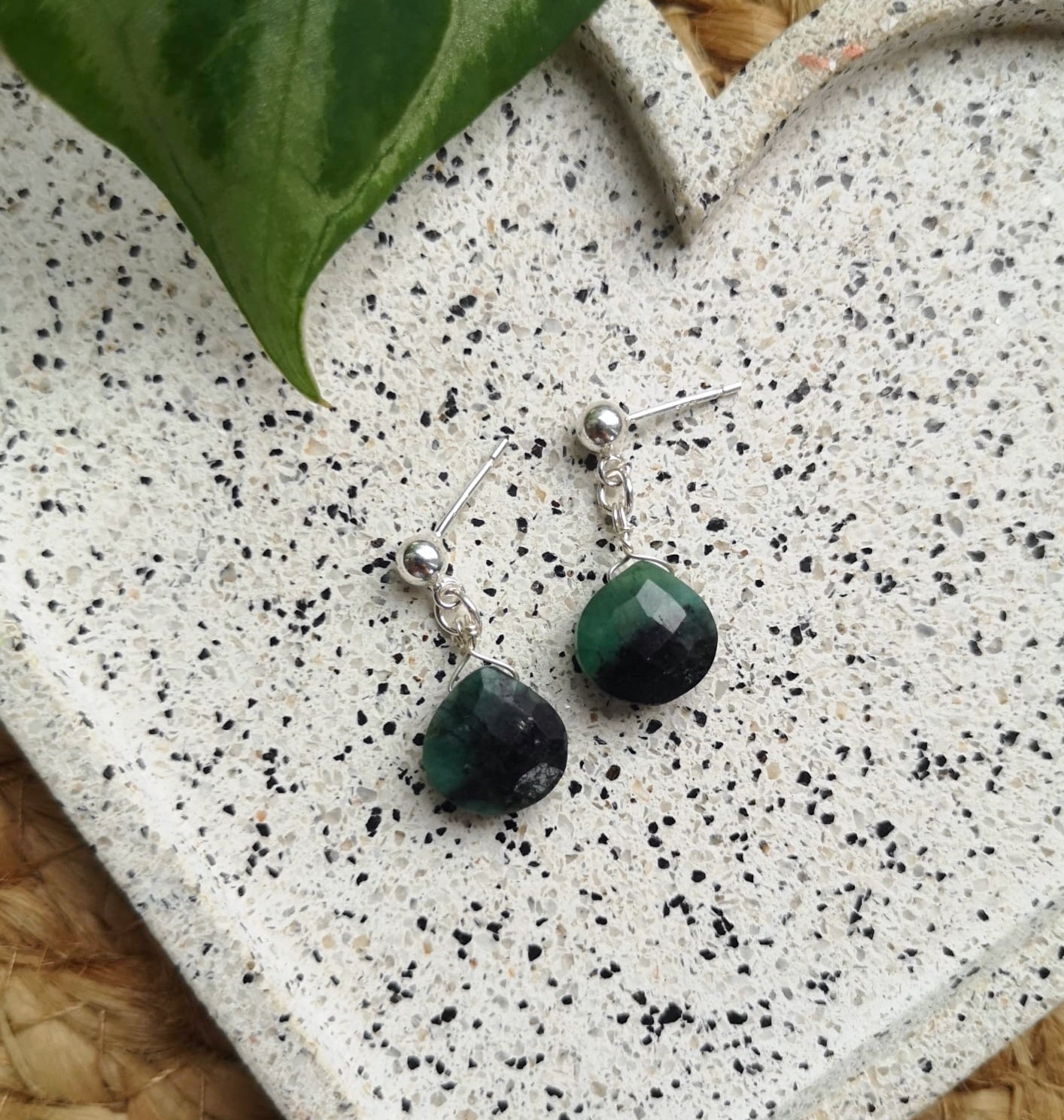 Zoisite earrings // 925-sterling-silver // Handmade in cleethorpes