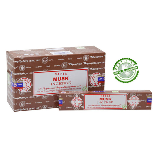 Hand rolled incense sticks // Satya // musk