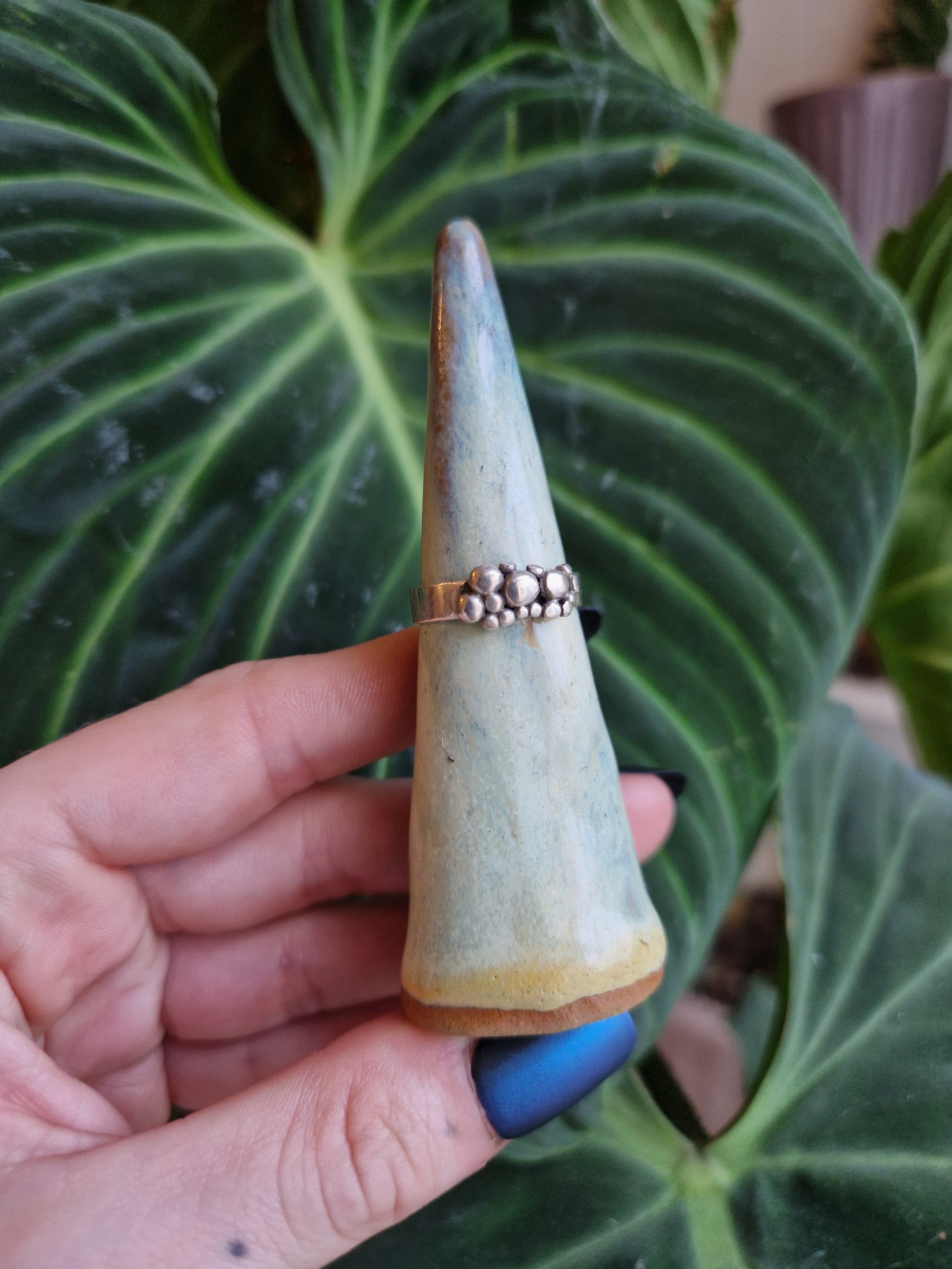 Bubble Band ring // 925 sterling silver // Size N 1/2