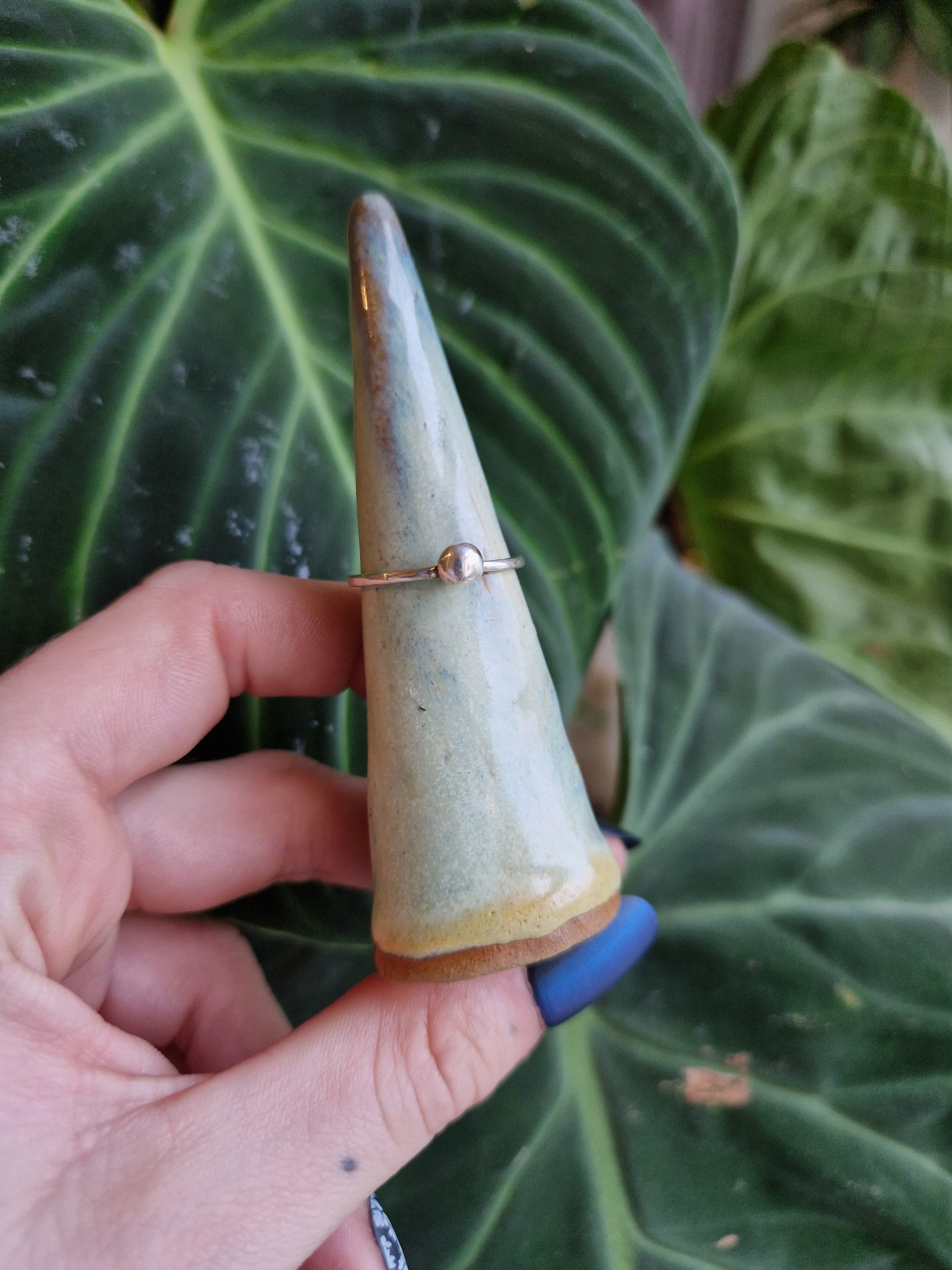 Ball ring // 925 sterling silver // Size O 1/2