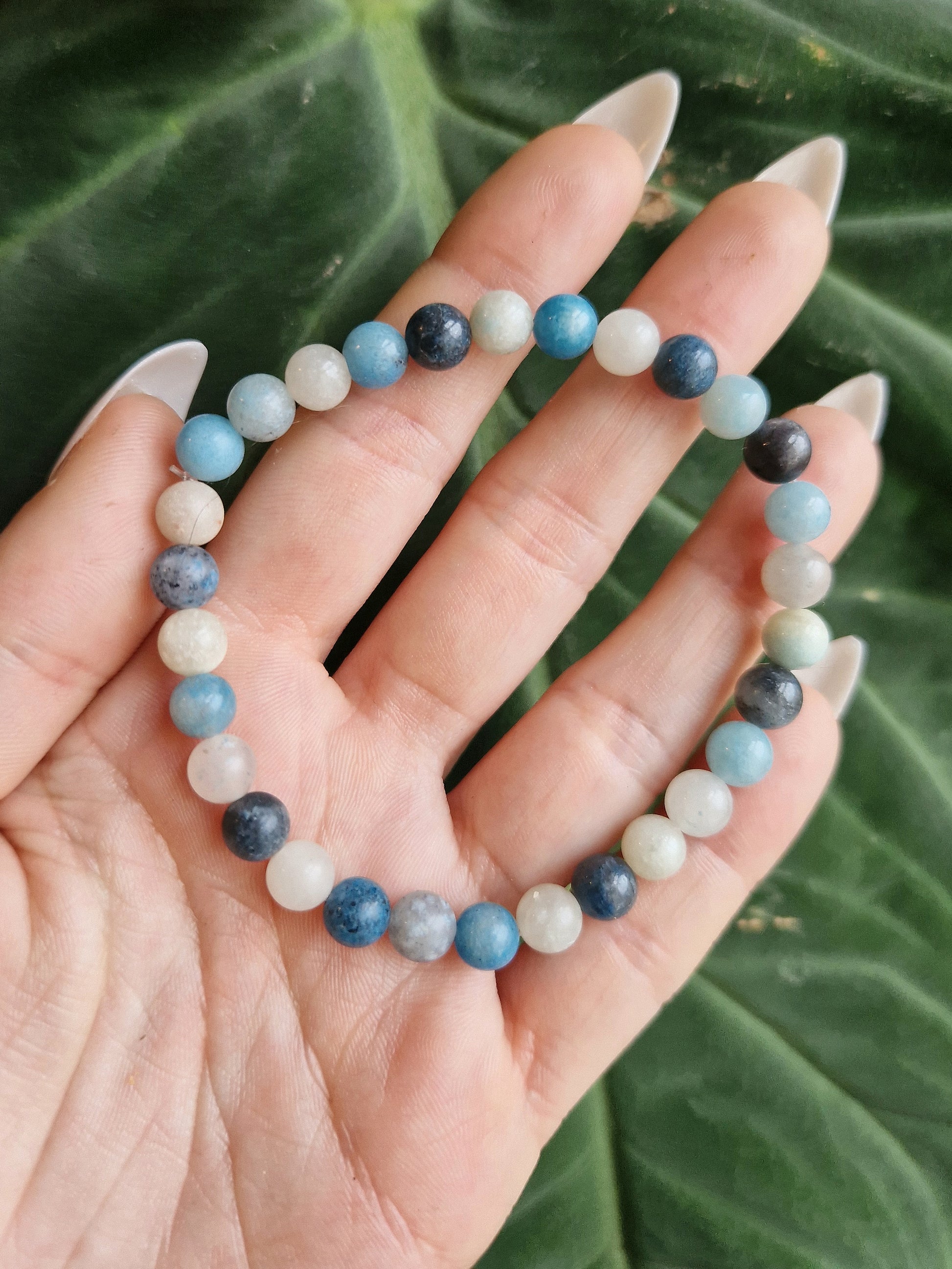 Trolleite bracelet // crystal healing // handmade elasticated Crystal bead bracelet