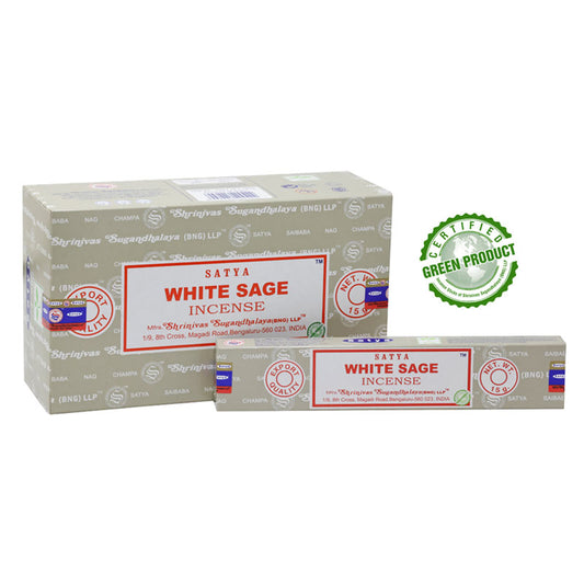 Hand rolled incense sticks // Satya // White Sage