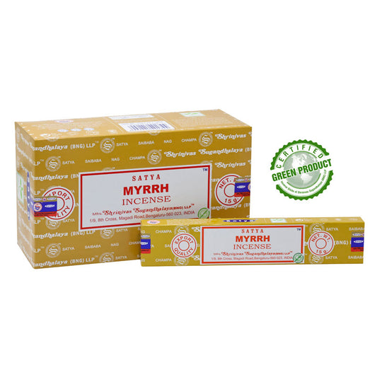 Hand rolled incense sticks // Satya // Myrrh