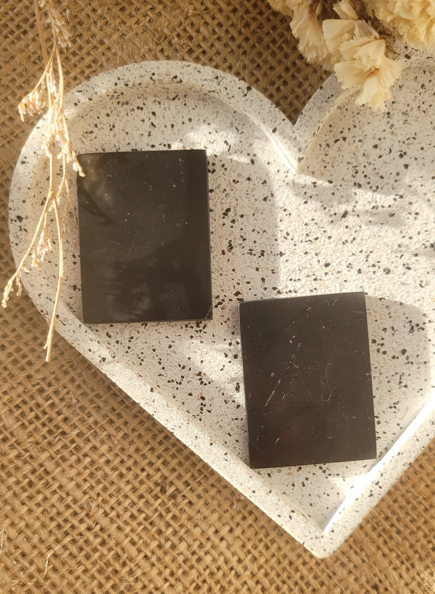 shungite rectangle phone tiles // EMF protection