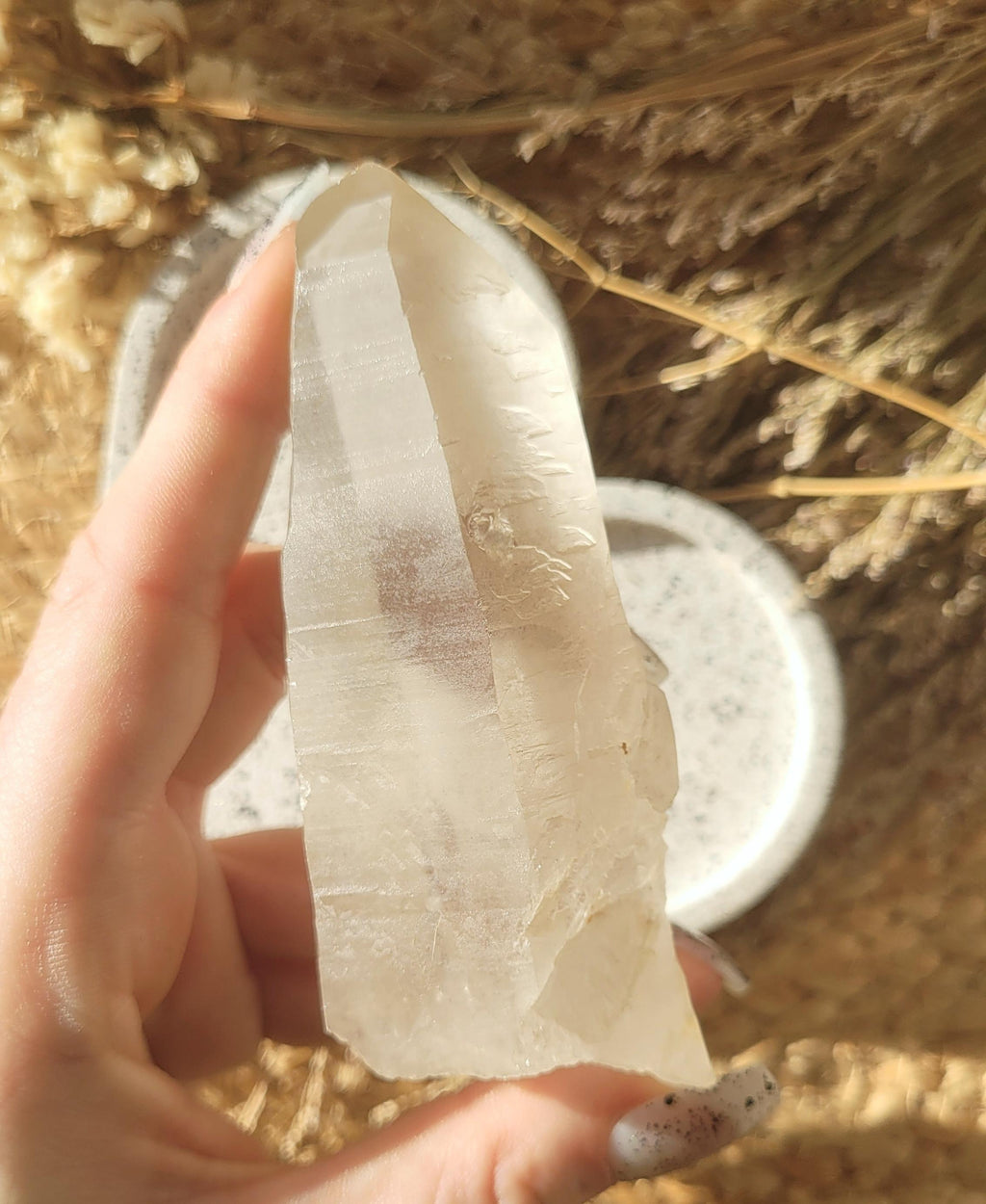 natural lemurian seed quartz  //  Minas Gerais // Brazil // Lemurian Quartz crystal // crystal point // healing crystals //
