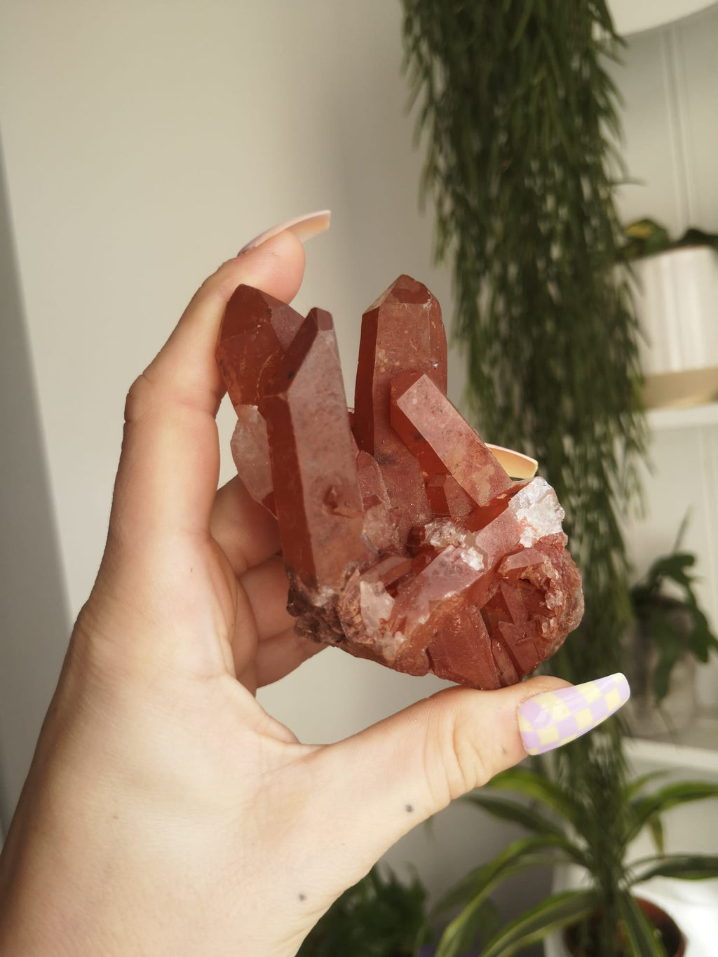 Tangerine quartz cluster // Natural Tangerine cluster // inner child healing // approx 10cm