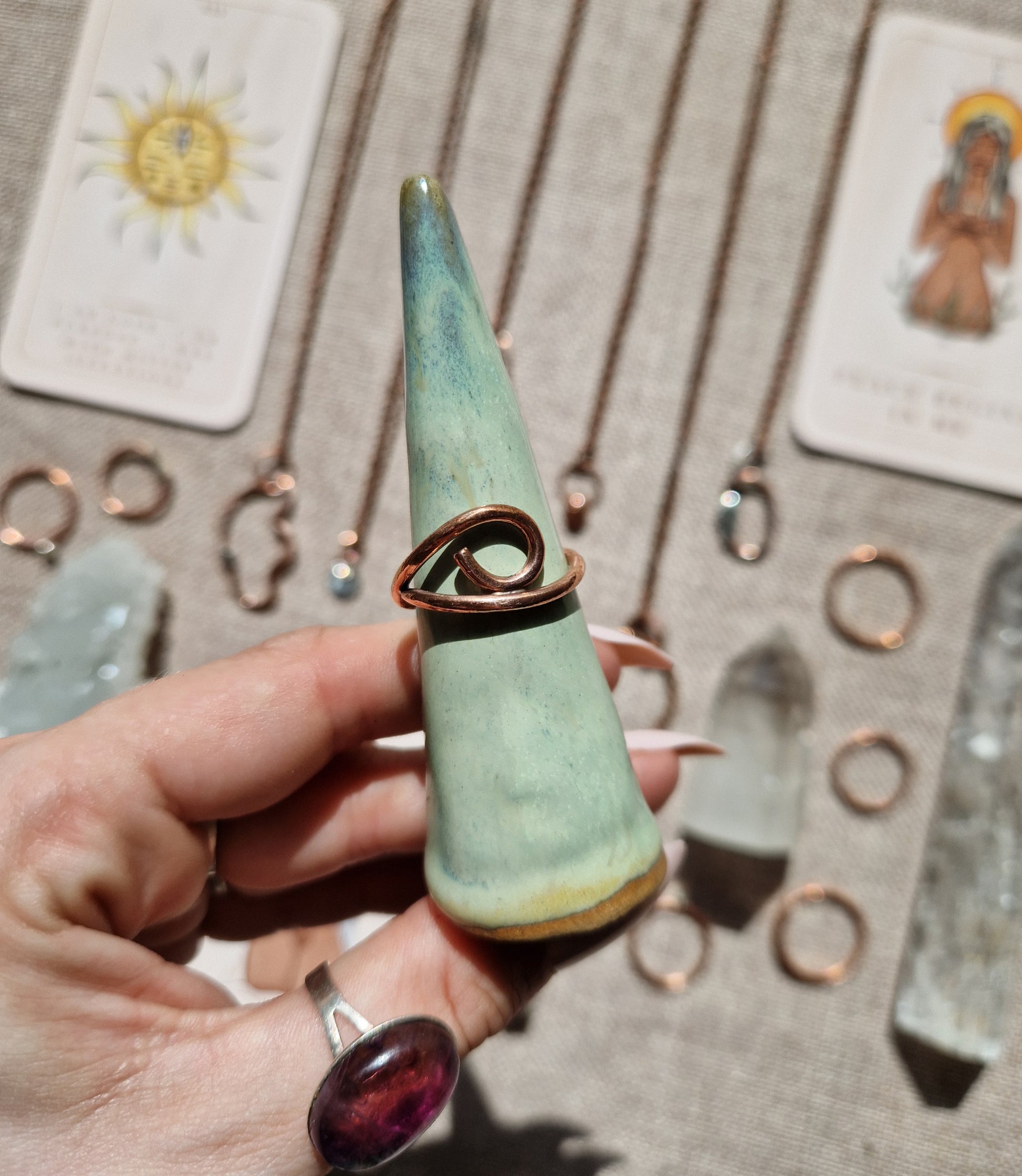 Copper ring // eye of horus ring // handmade in Cleethorpes