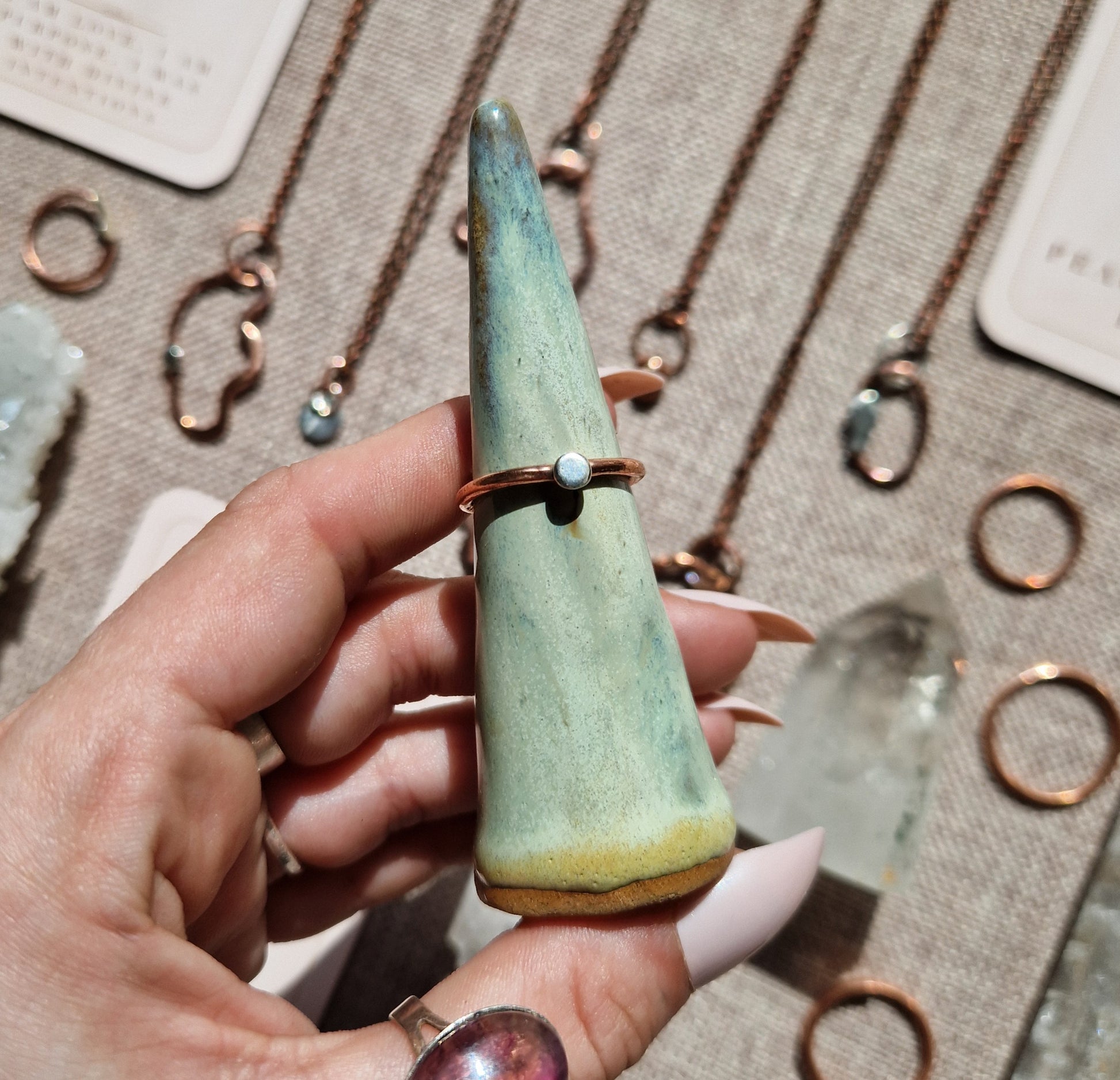 Copper & 925 sterling silver ring // mixed metal // two tone // handmade in Cleethorpes