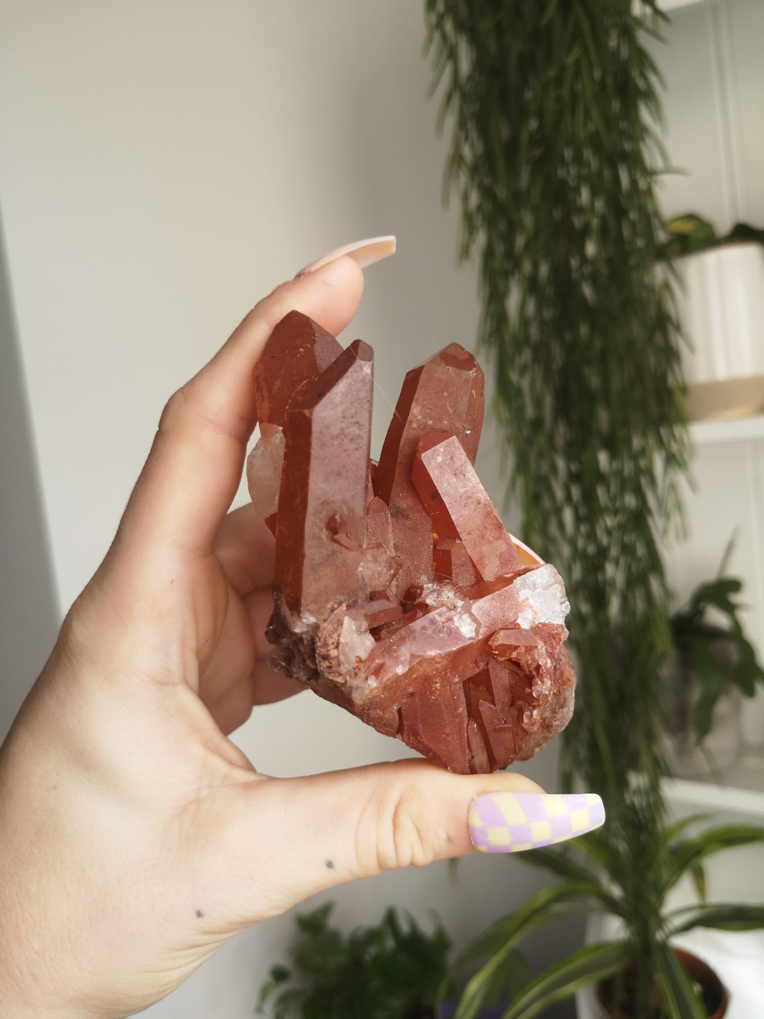 Tangerine quartz cluster // Natural Tangerine cluster // inner child healing // approx 10cm