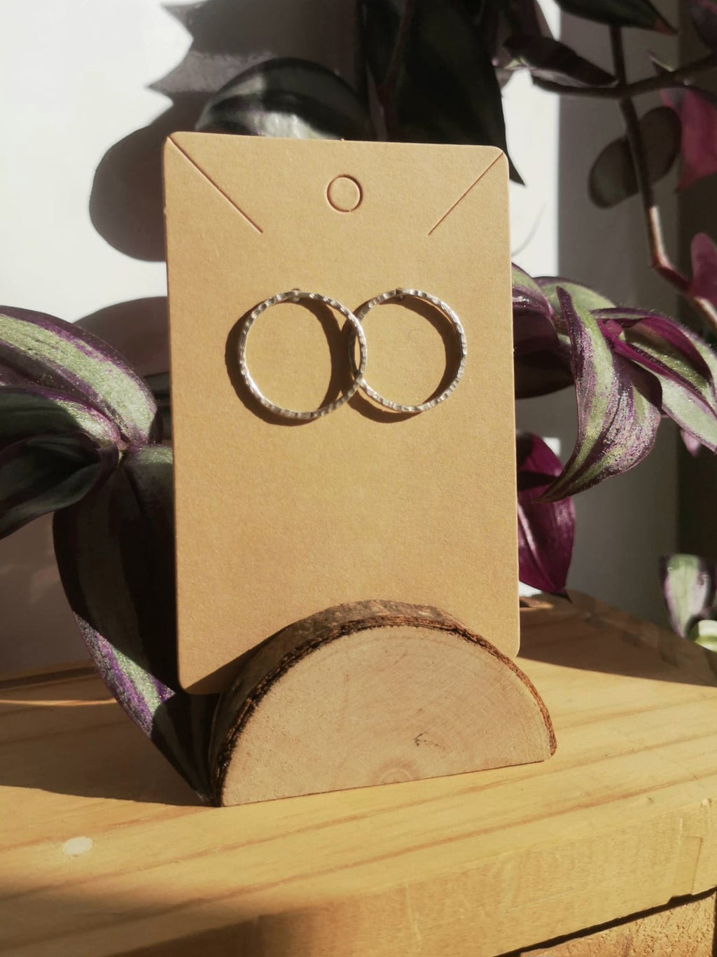 Textured circle earring // 925-sterling-silver // Handmade in cleethorpes