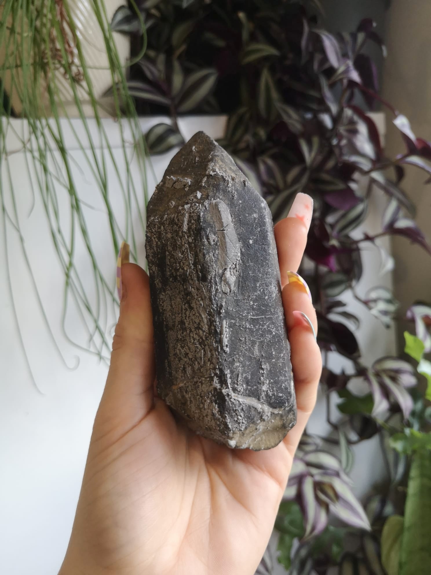 Rare pseudomorph lemurian quartz // Quartz point with goethite // approx 12cm