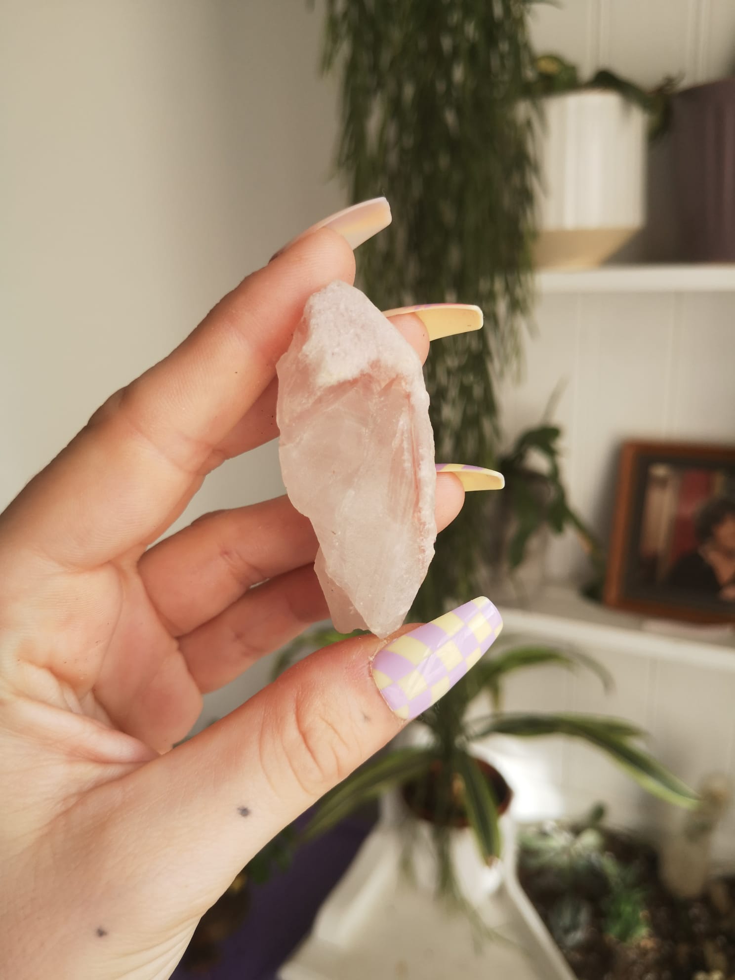 Pink "dreamsicle Lemurian" quartz // approx 6.2cm