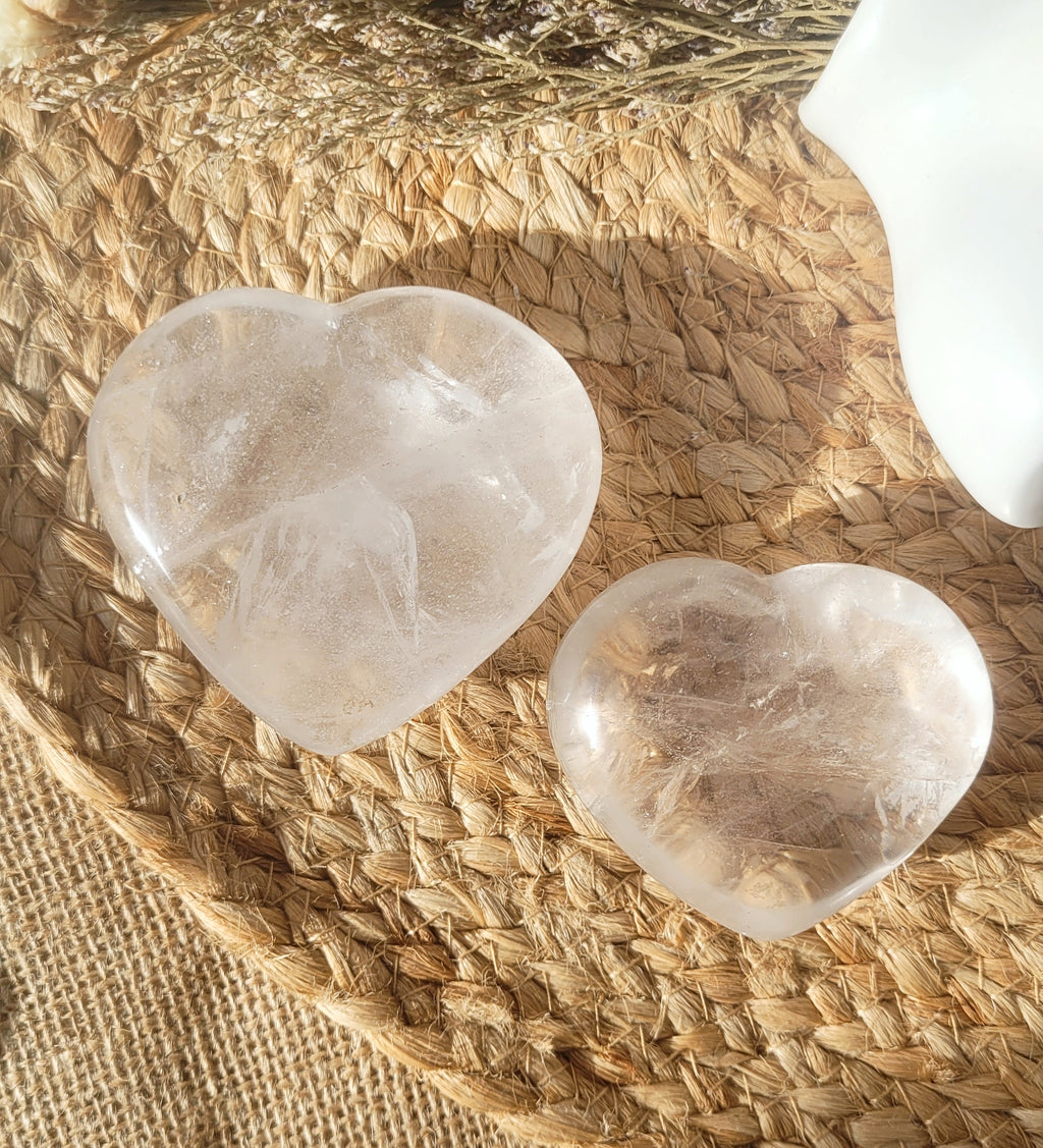 Natural Quartz heart // master healer