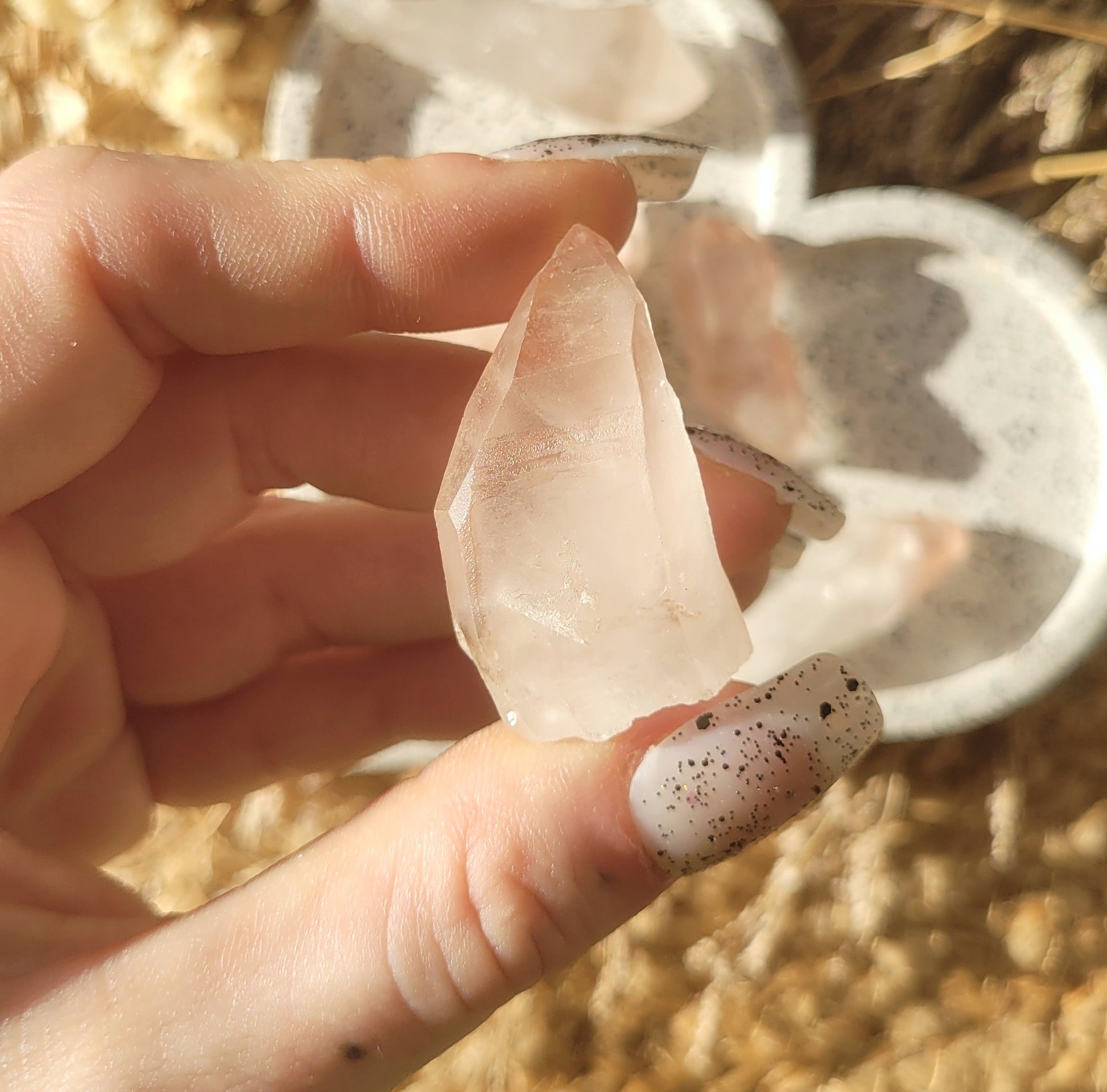 Lithium lemurian seed quartz // approx 4cm