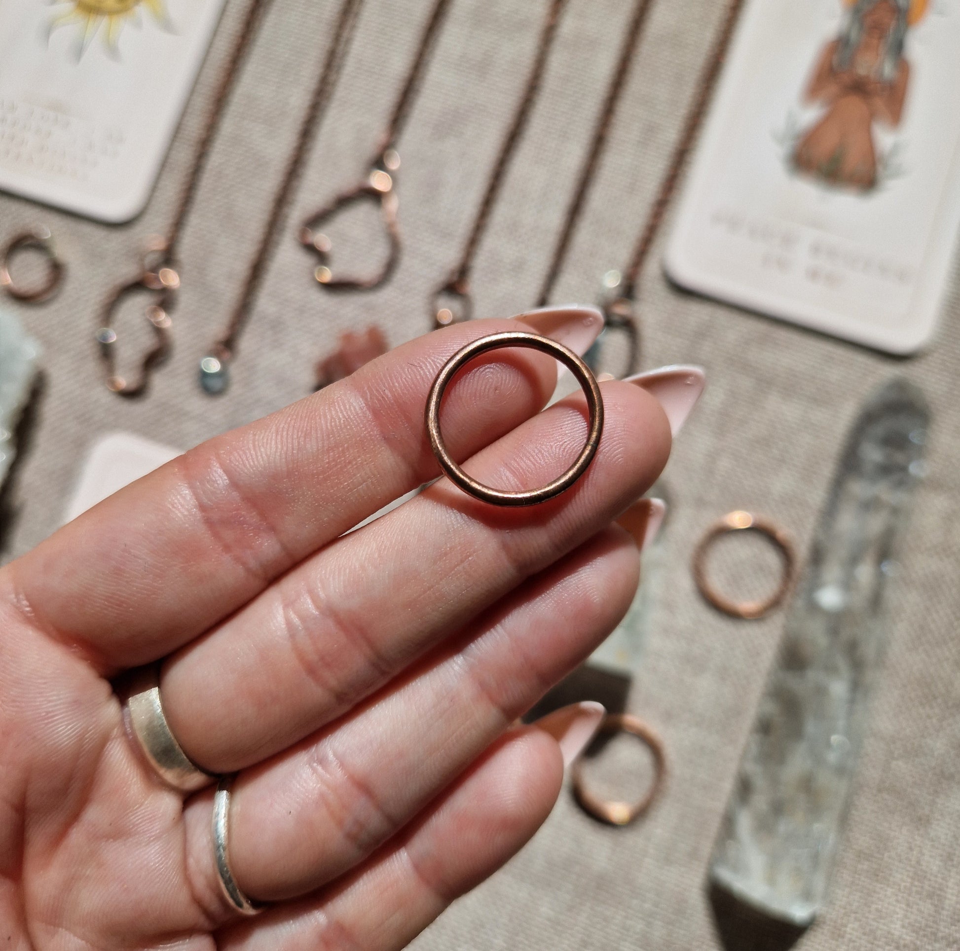 Copper band ring // custom sizes available  // handmade in Cleethorpes // copper grounding