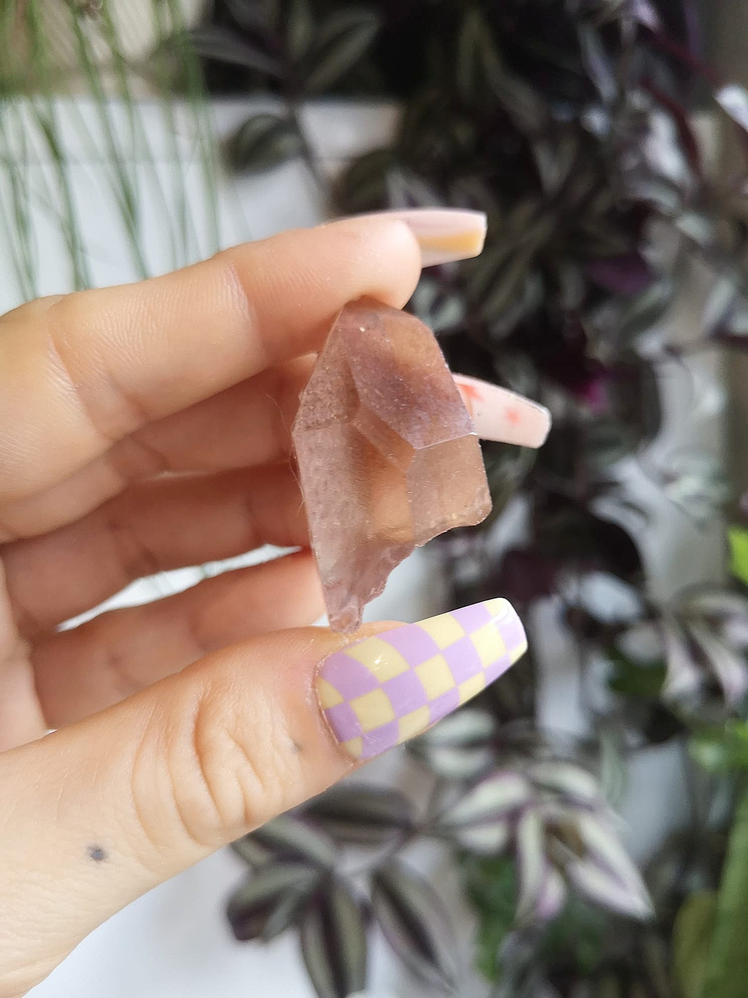 Hematoid lemurian seed quartz // Quartz point // approx 4cm