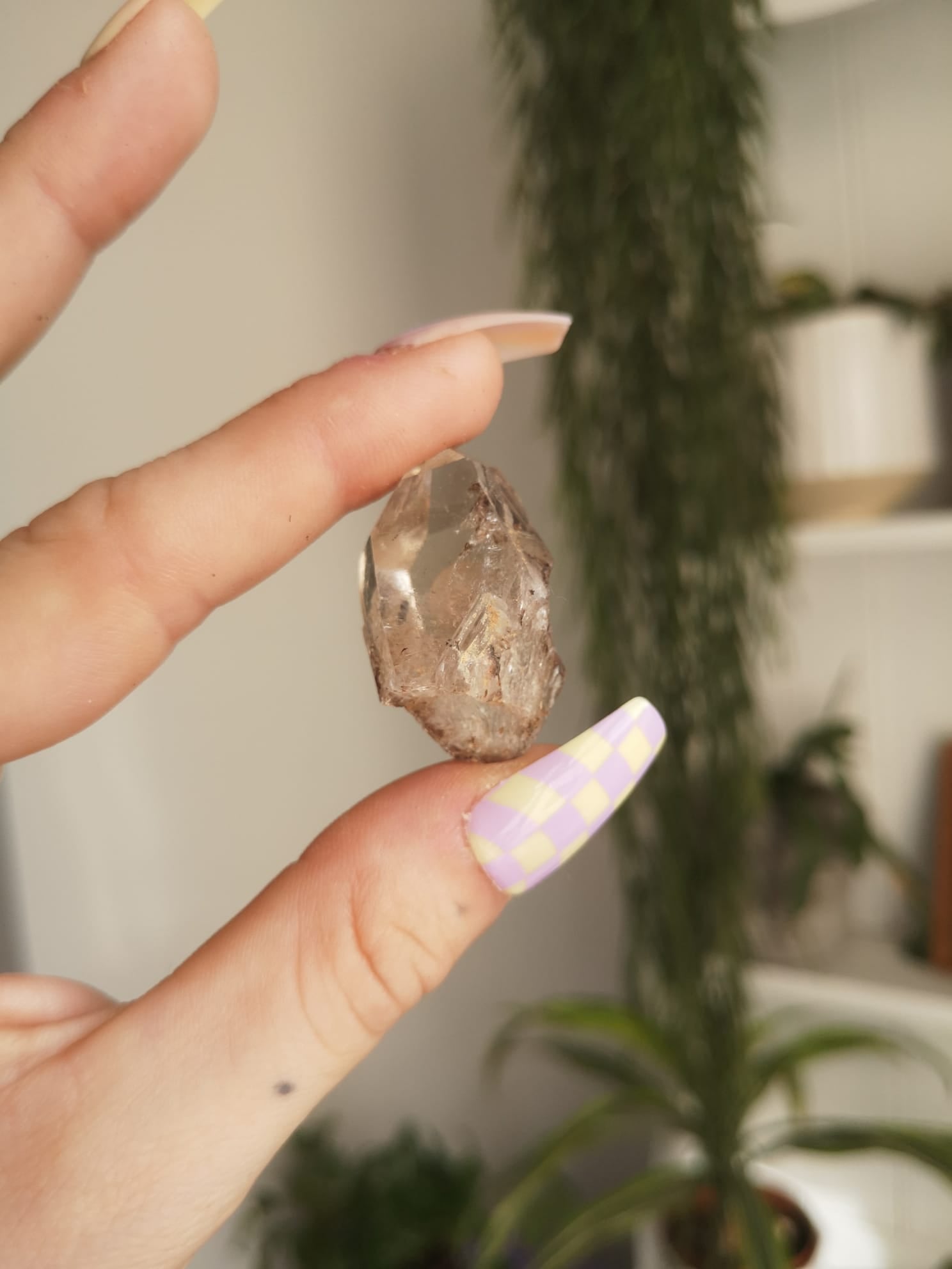 Natural smokey elestial quartz specimen // approx 3.7cm