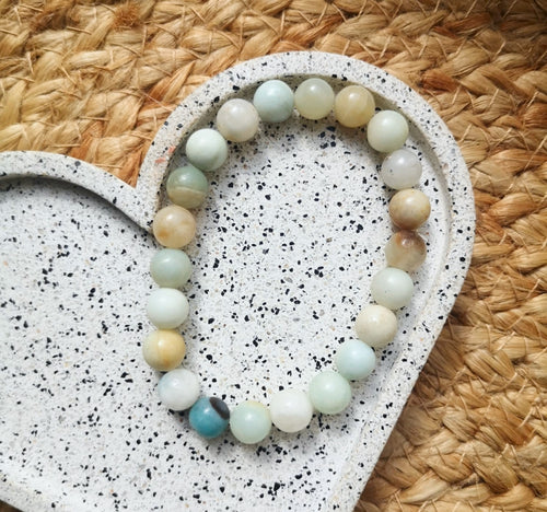 Amazonite 8mm beaded bracelet