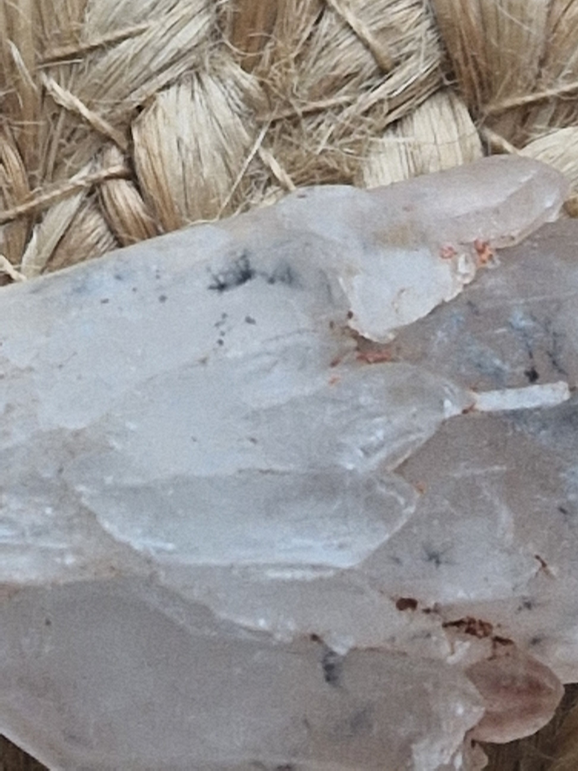 Hollandite in quartz specimen // hollandite cluster // rare quartz // Crystal healing