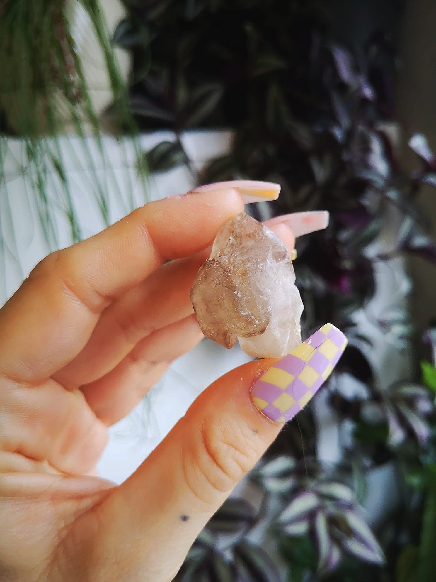 Natural smokey elestial quartz // 3.8cm