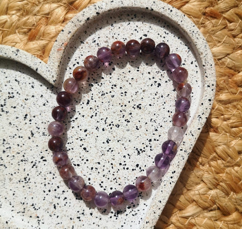 'Super seven' beaded bracelet // 8mm // 6mm