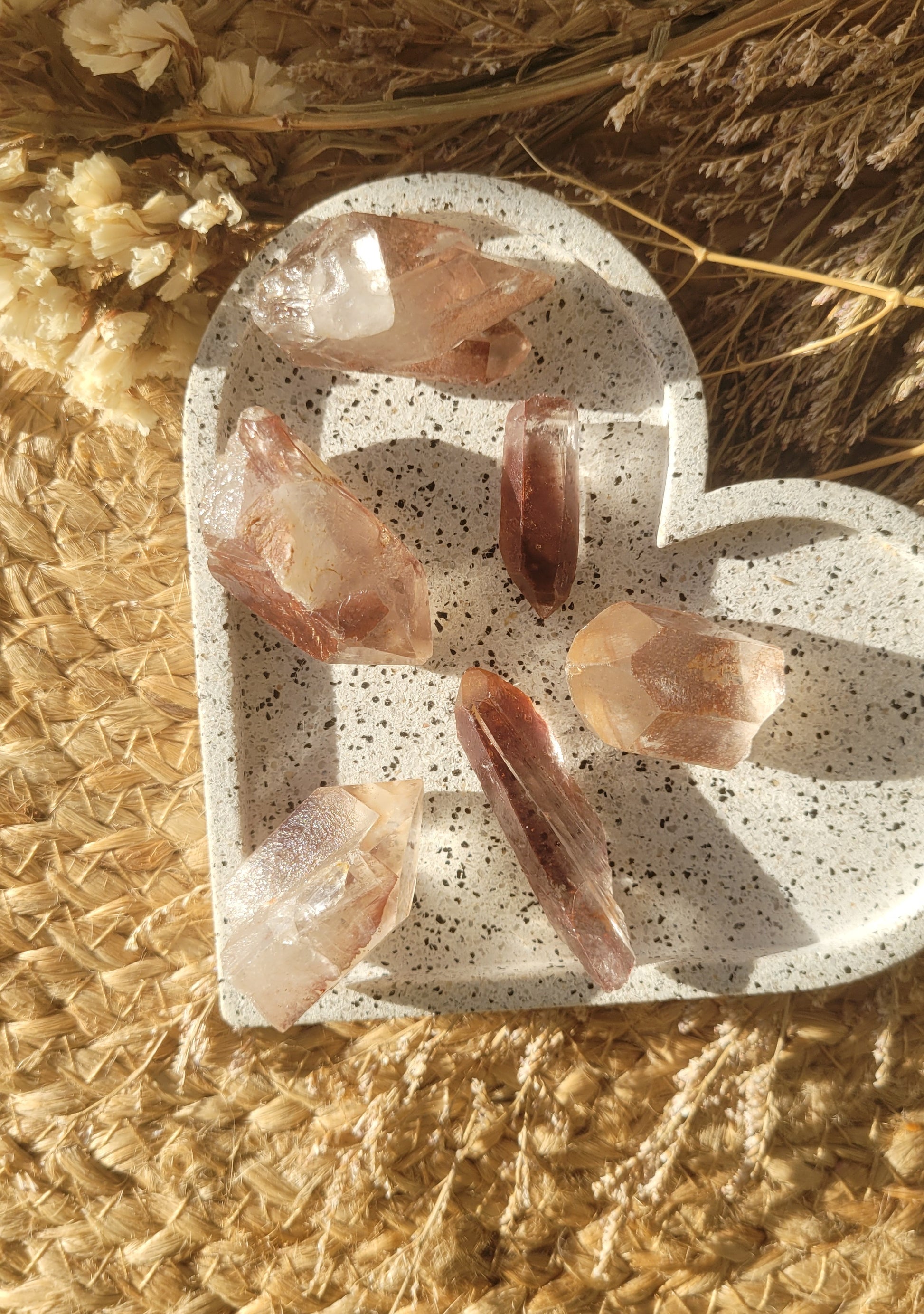 Hematoid lemurian points x1 intuitively picked