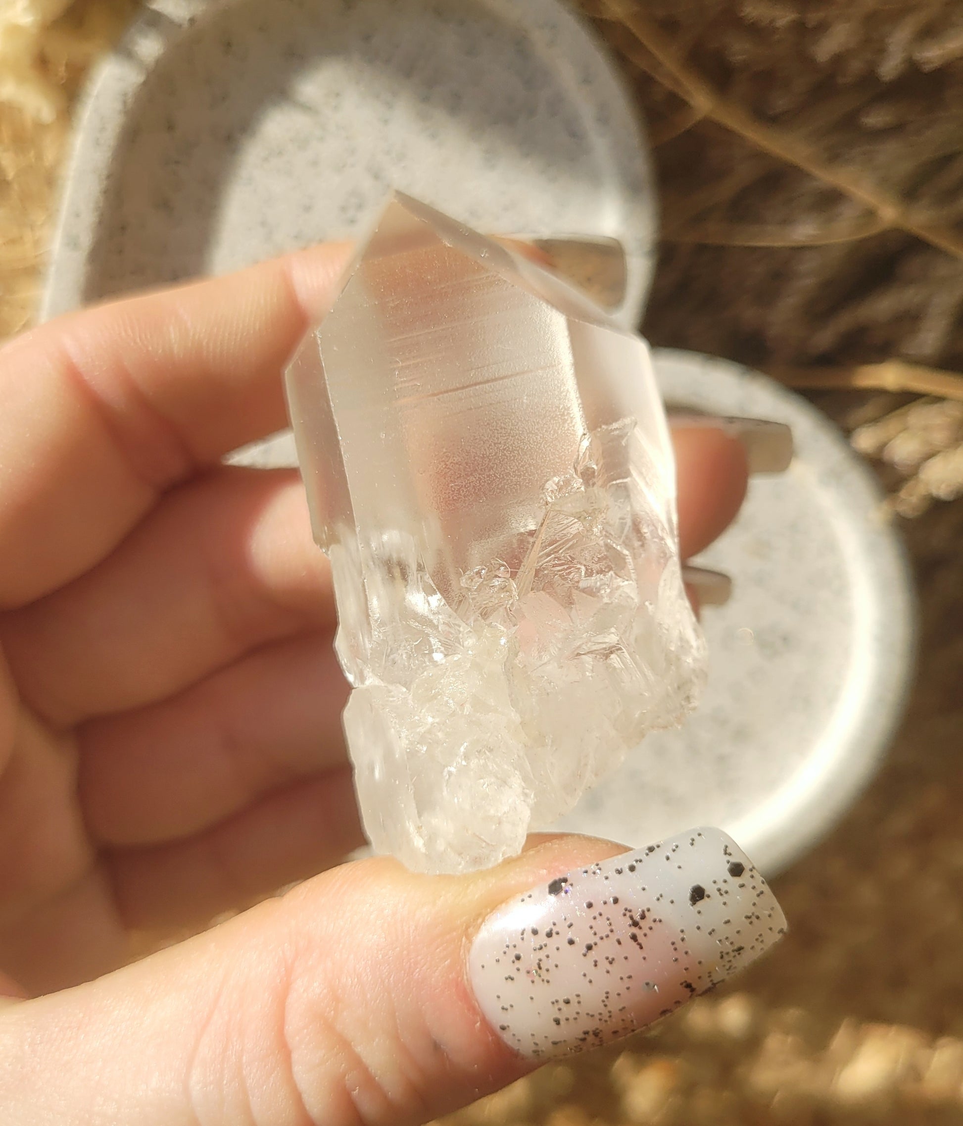 Lemurian seed quartz with keys // Quartz point // approx 5.8cm