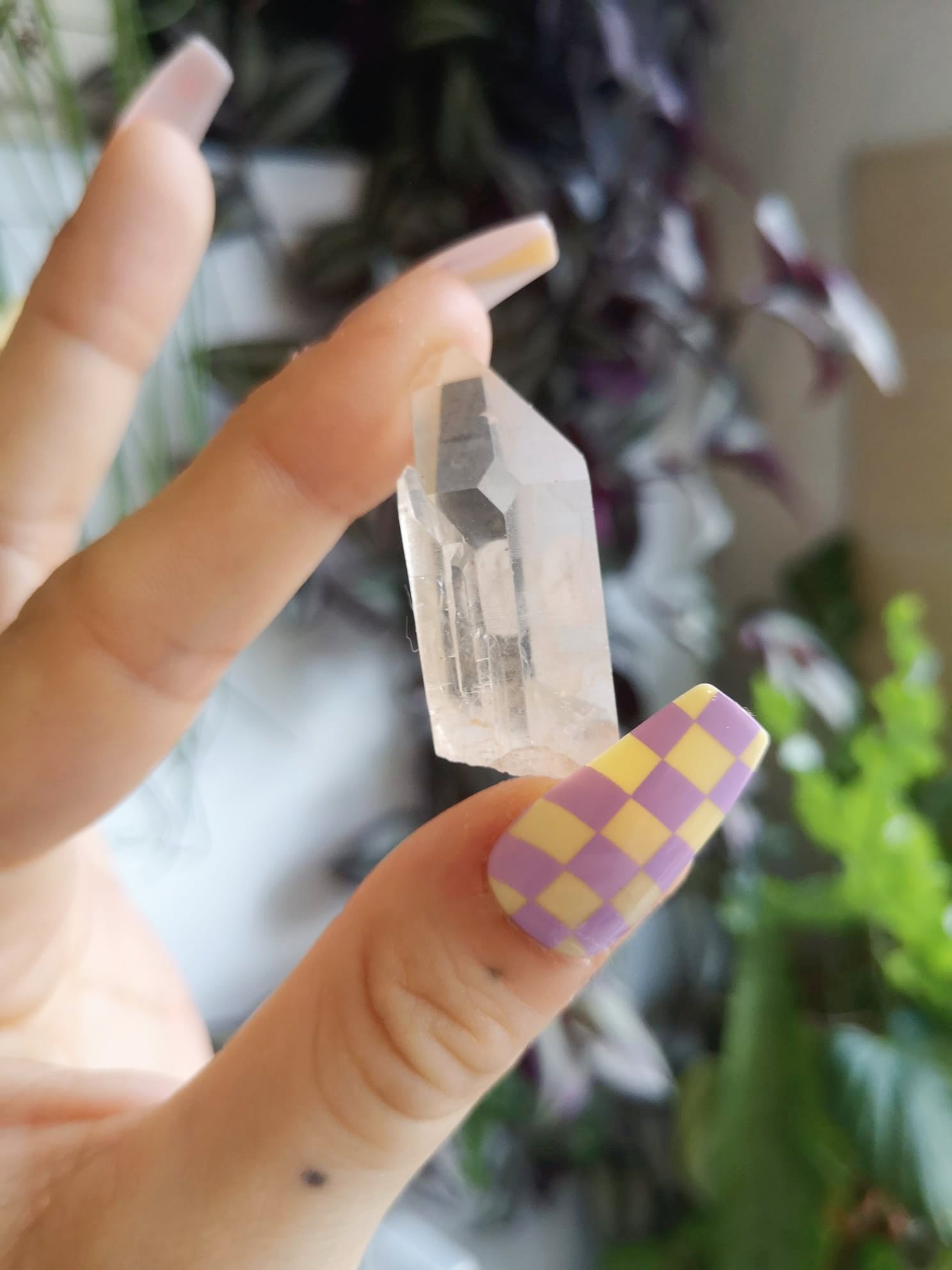 Tangerine lemurian seed quartz with twin growth // approx 3.8cm