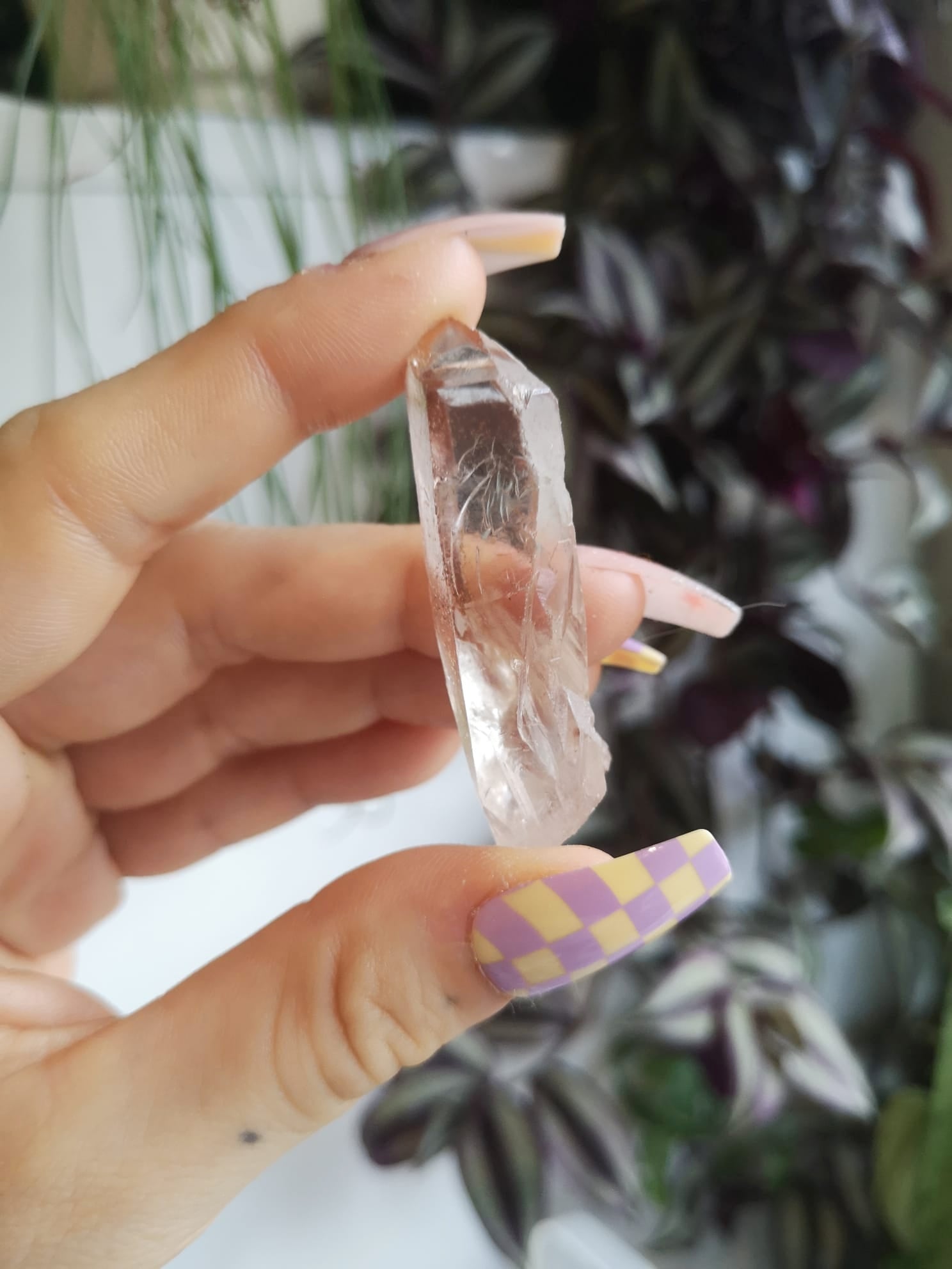 Hematoid lemurian seed quartz // Quartz point // approx 5.2cm