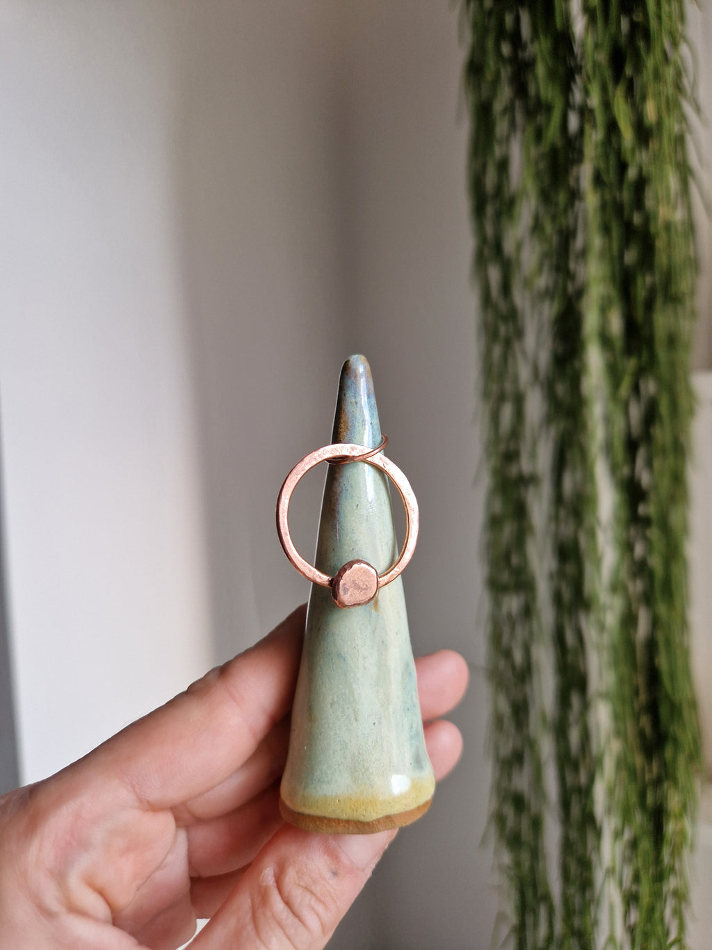 Handmade copper pendant with 18 inch chain // handmade in Cleethorpes
