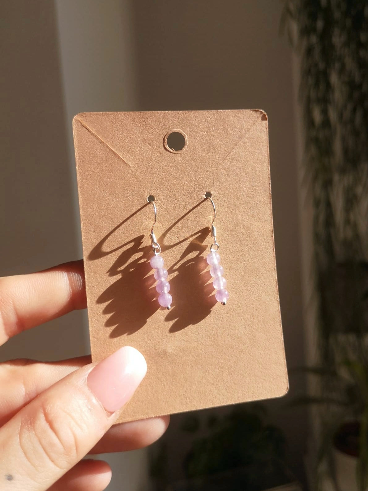Amethyst drop earrings // 925-sterling-silver PRE ORDER