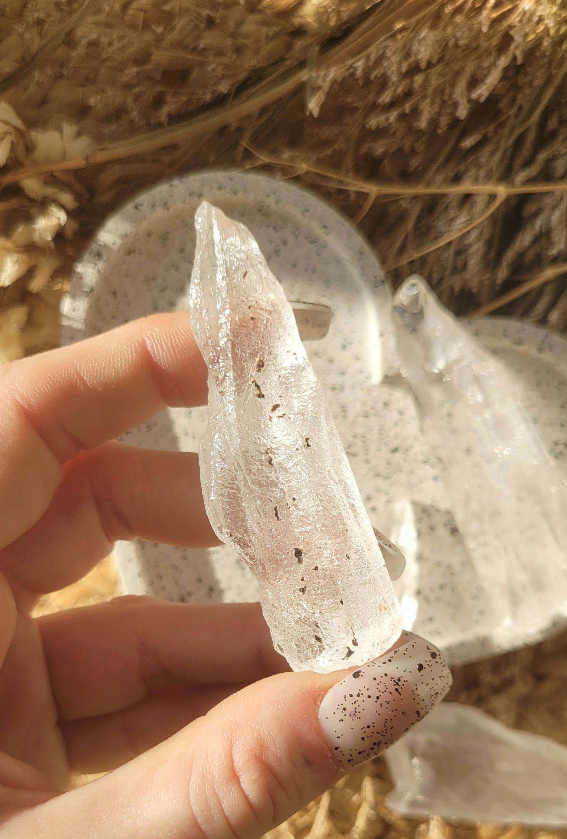 Lemurian code keeper of freedom with inclusions // approx 7cm