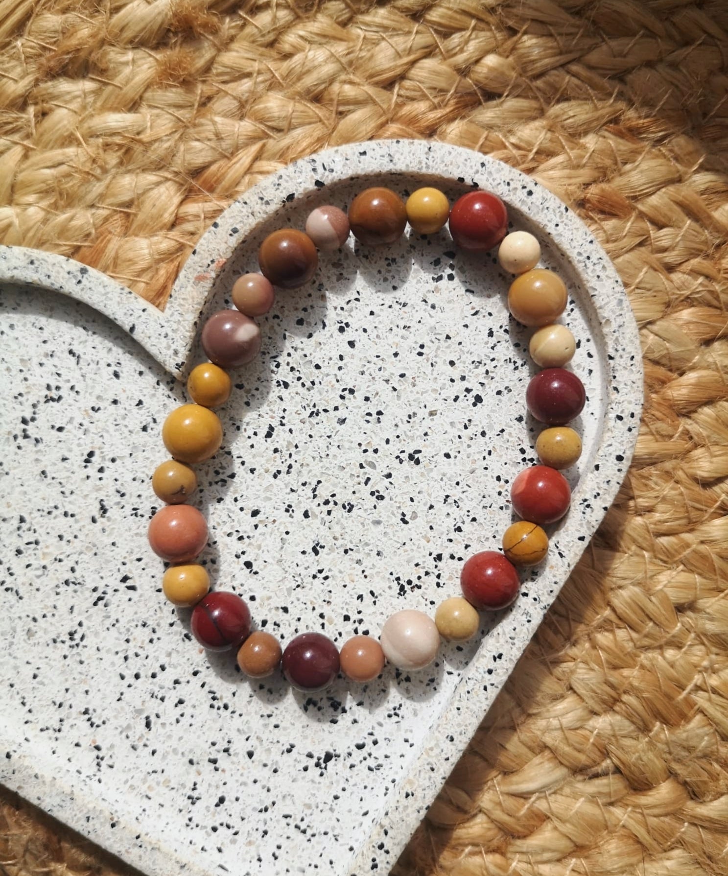 Mookaite 8mm beaded bracelet