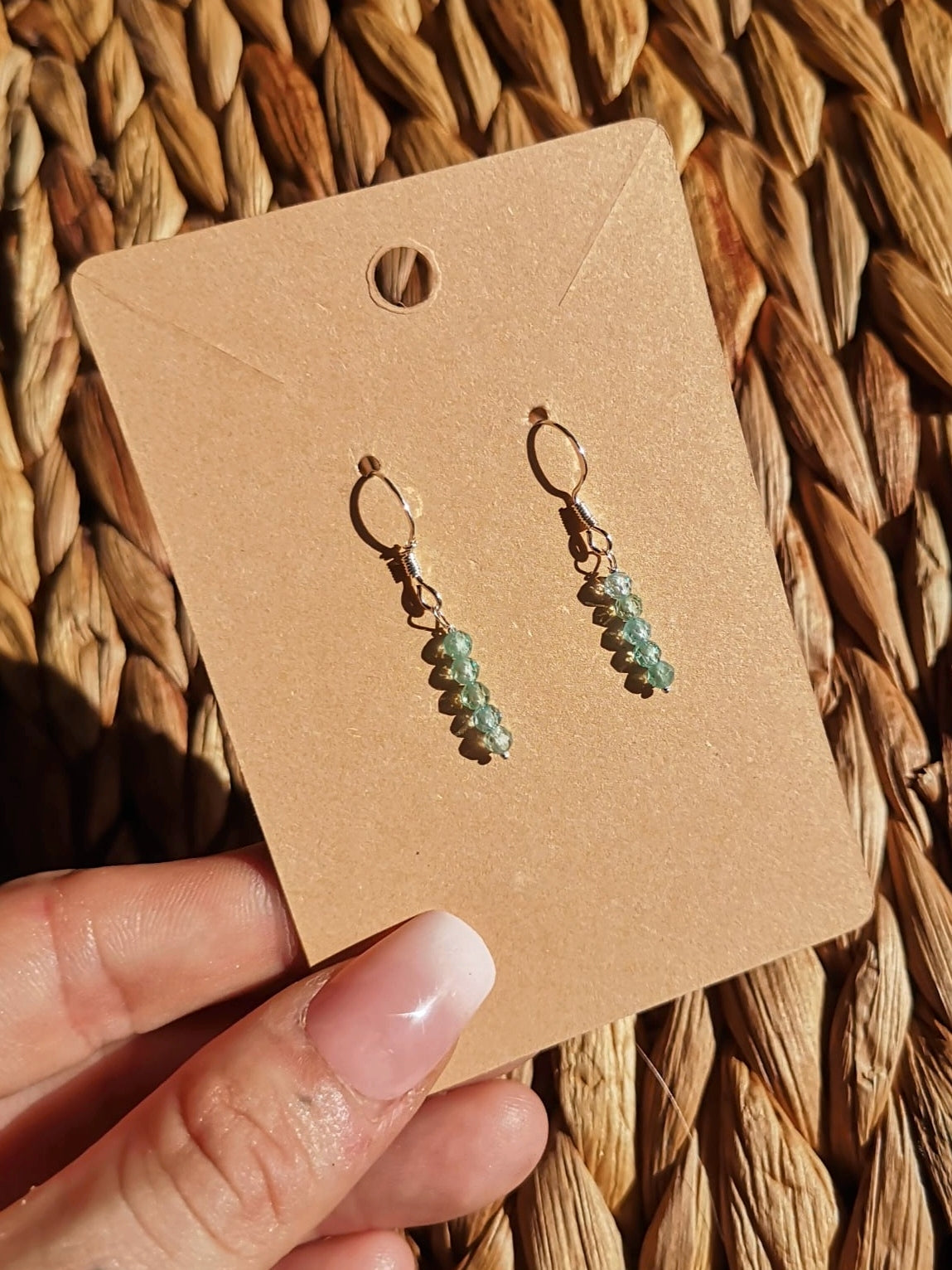 Apatite // 925-sterling-silver dangle earrings PRE ORDER