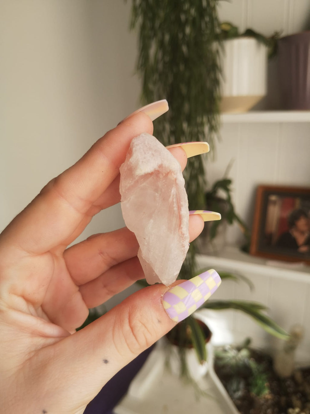 Pink "dreamsicle Lemurian" quartz // approx 6.2cm